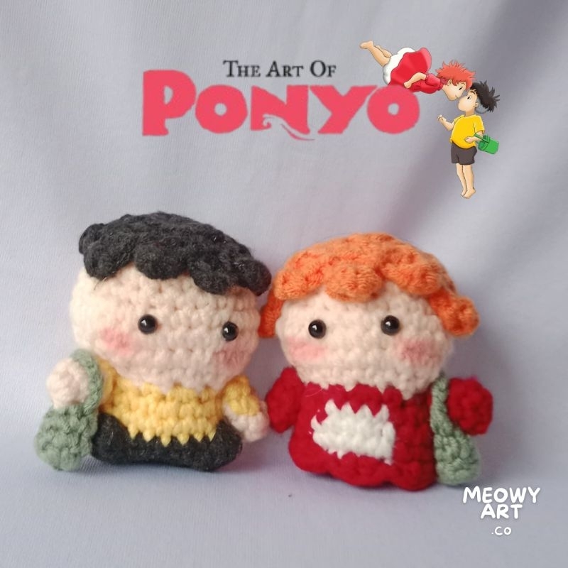 PONYO GHIBLI KEYCHAIN RAJUT