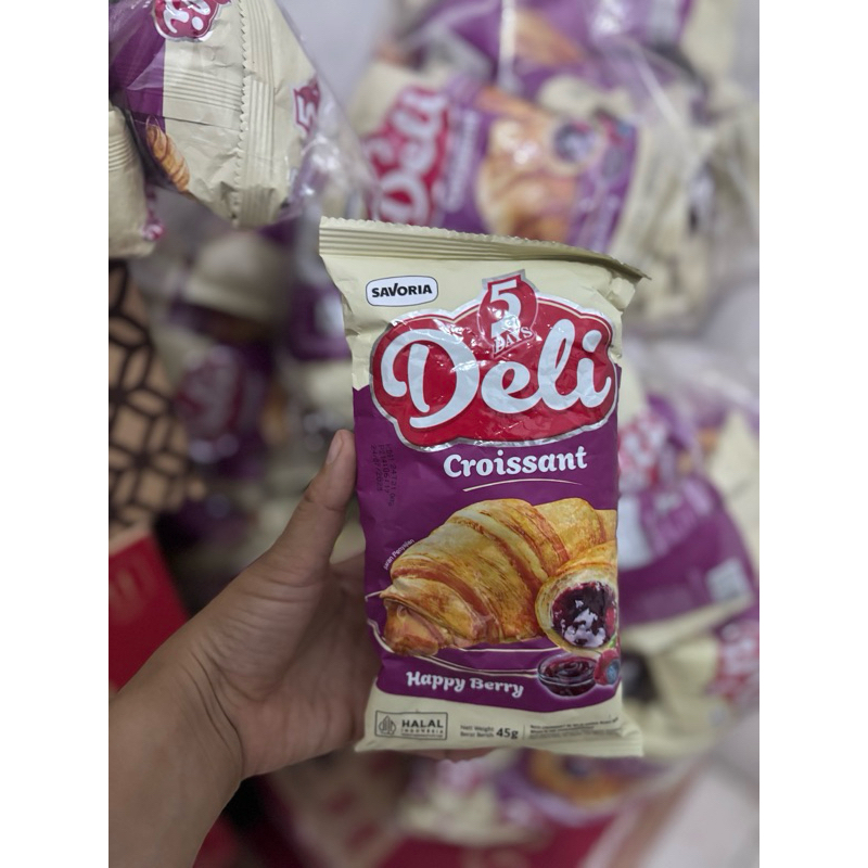 

PROMO DELI CROISANT READY VARIAN BLUBERRY 45gr EXP AGUSTUS 2025