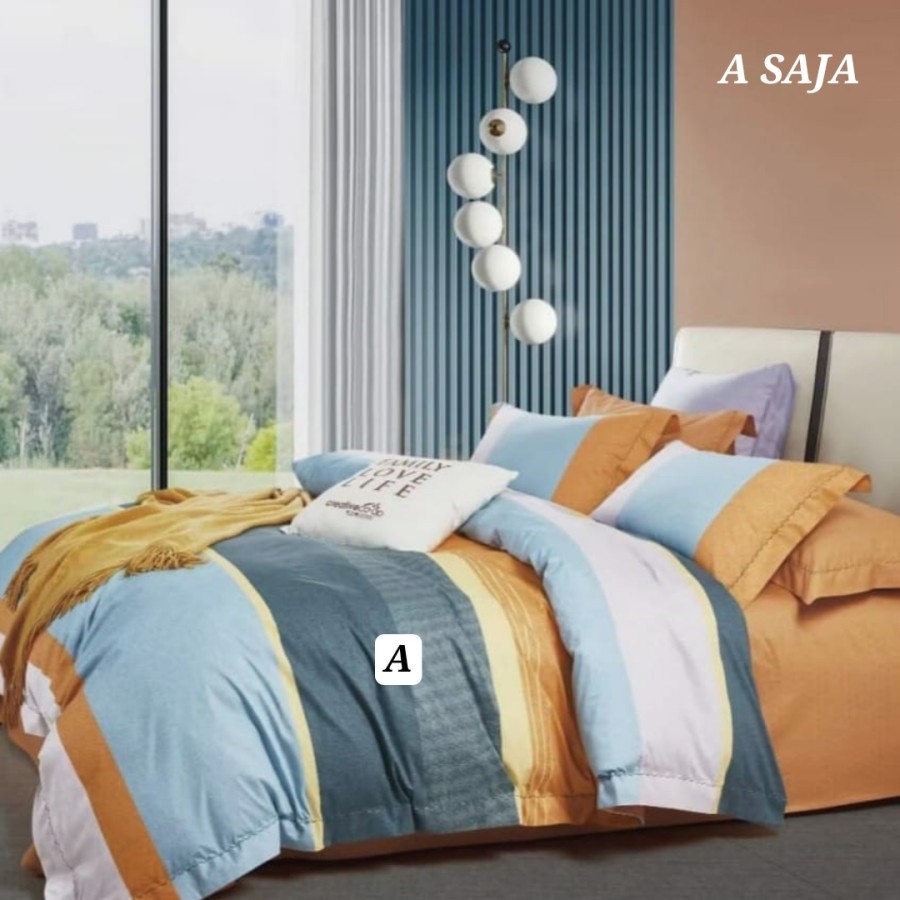 Sprei Katun Jepang ORI Motif Minimalis Keichi | Sprei Adem Dingin | Seprei Satin Jepang | Seprai Set