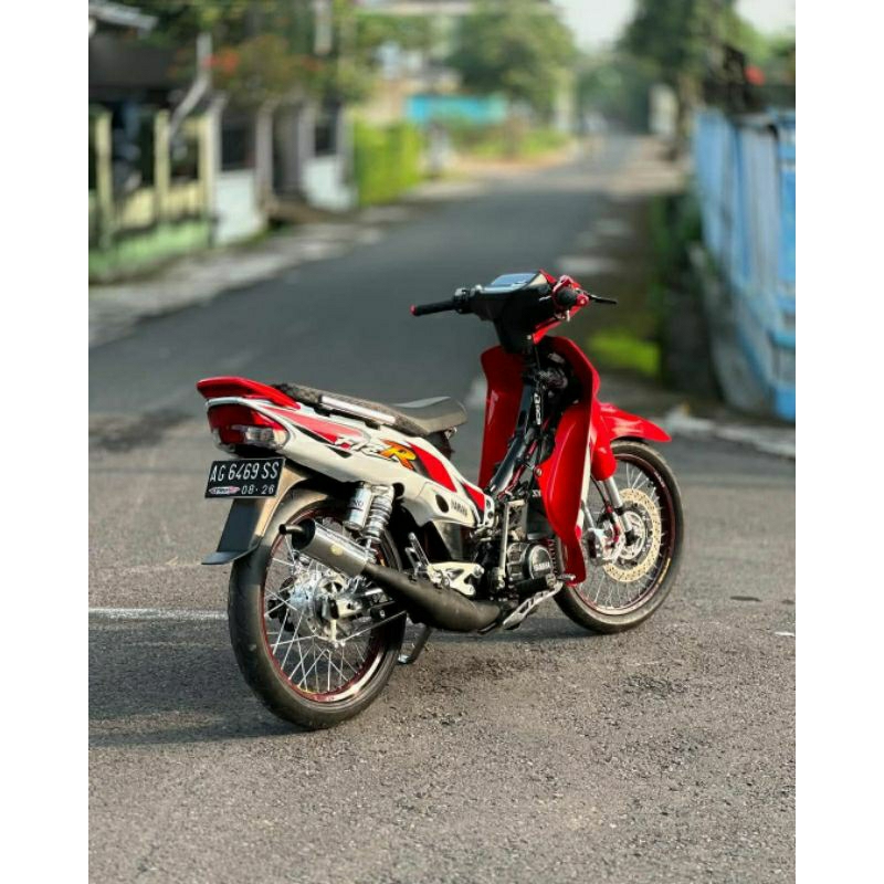 Striping F1zr 2002 Hitam Merah Lis Sticker Yamaha F1zR 2002 Merah Putih Hitam Putih