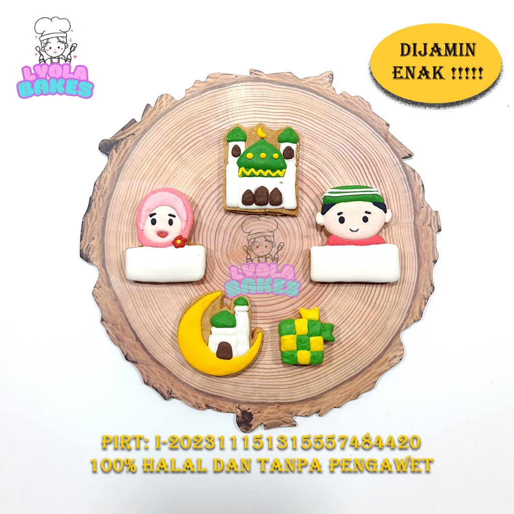 

Cookies Lebaran isi 10 pcs Cookie kukis idul fitri Halal