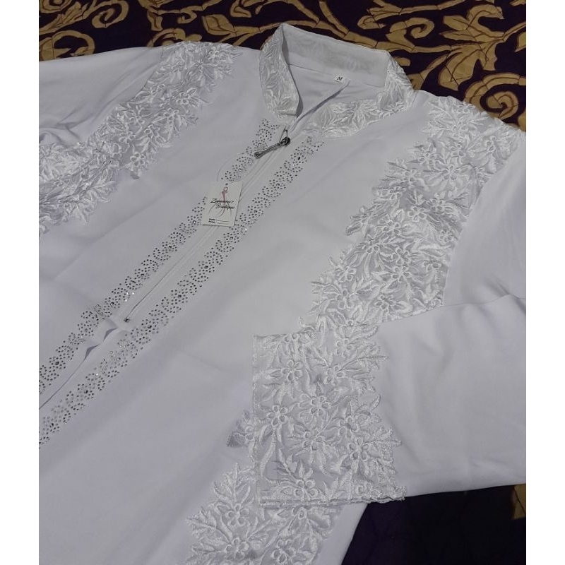 ABAYA TURKI/GAMIS ABAYA/GAMIS/DRESS ABAYA/GAMIS ABAYA TURKI/DRESS PUTIH