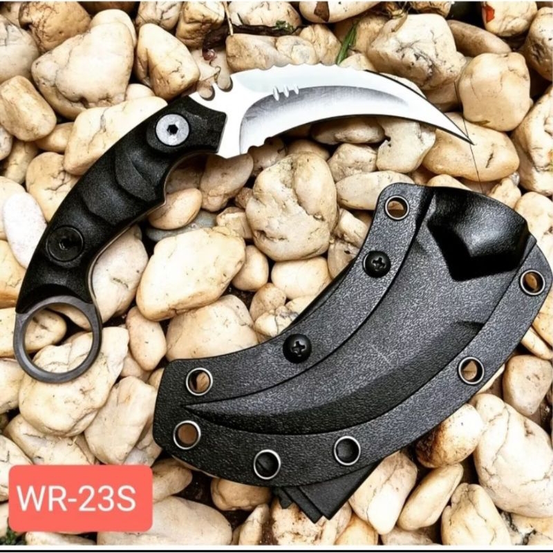 Pisau Tactical WR Kydex/Pisau Wr Tactical/Pisau Kerambit Karambit Tactical