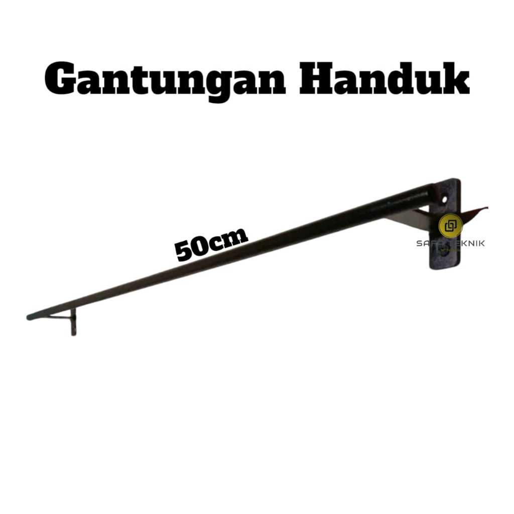 Gantungan Handuk Simple Kuat / jemuran Handuk Tempel Dinding