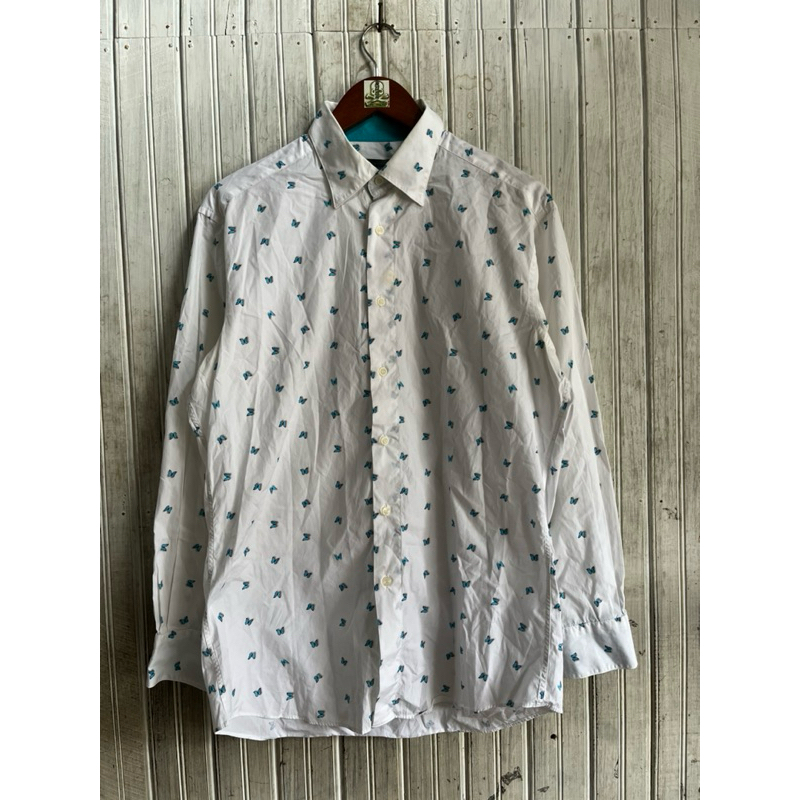 Kemeja Panjang Givenchy Full Print Butterfly