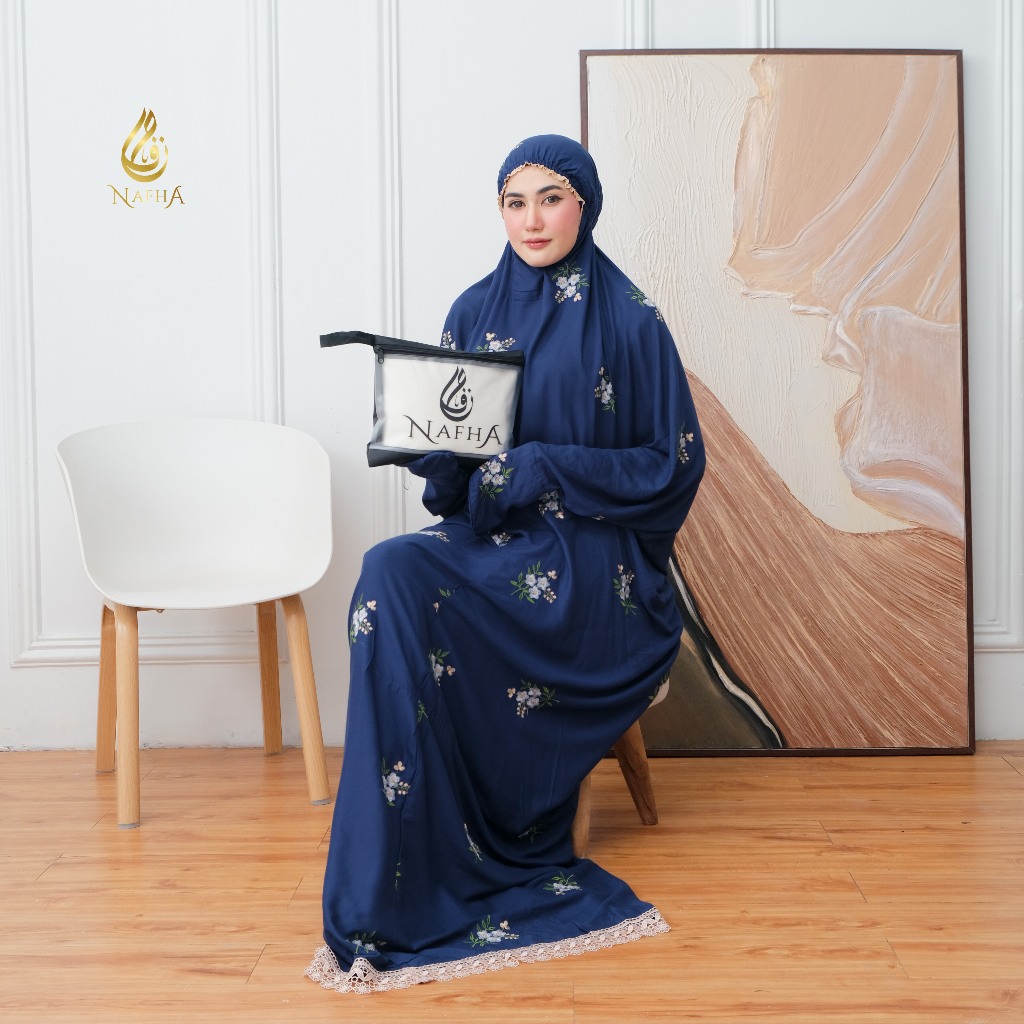 NAFHA - Mukena Terusan Dewasa Bordir Syaiba