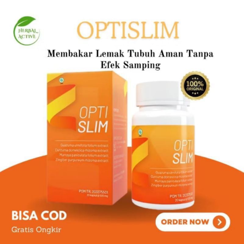 Optislim obat herbal pelangsing badan asli original