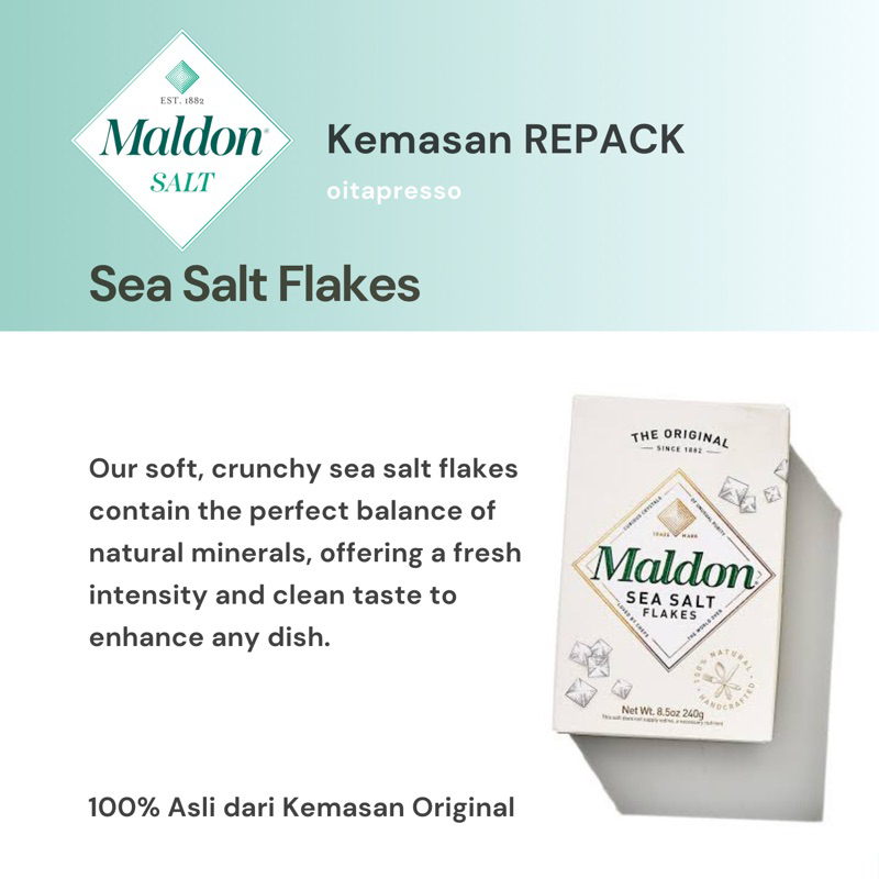 

REPACK - Maldon Sea Salt Flakes [10, 30, 50] g