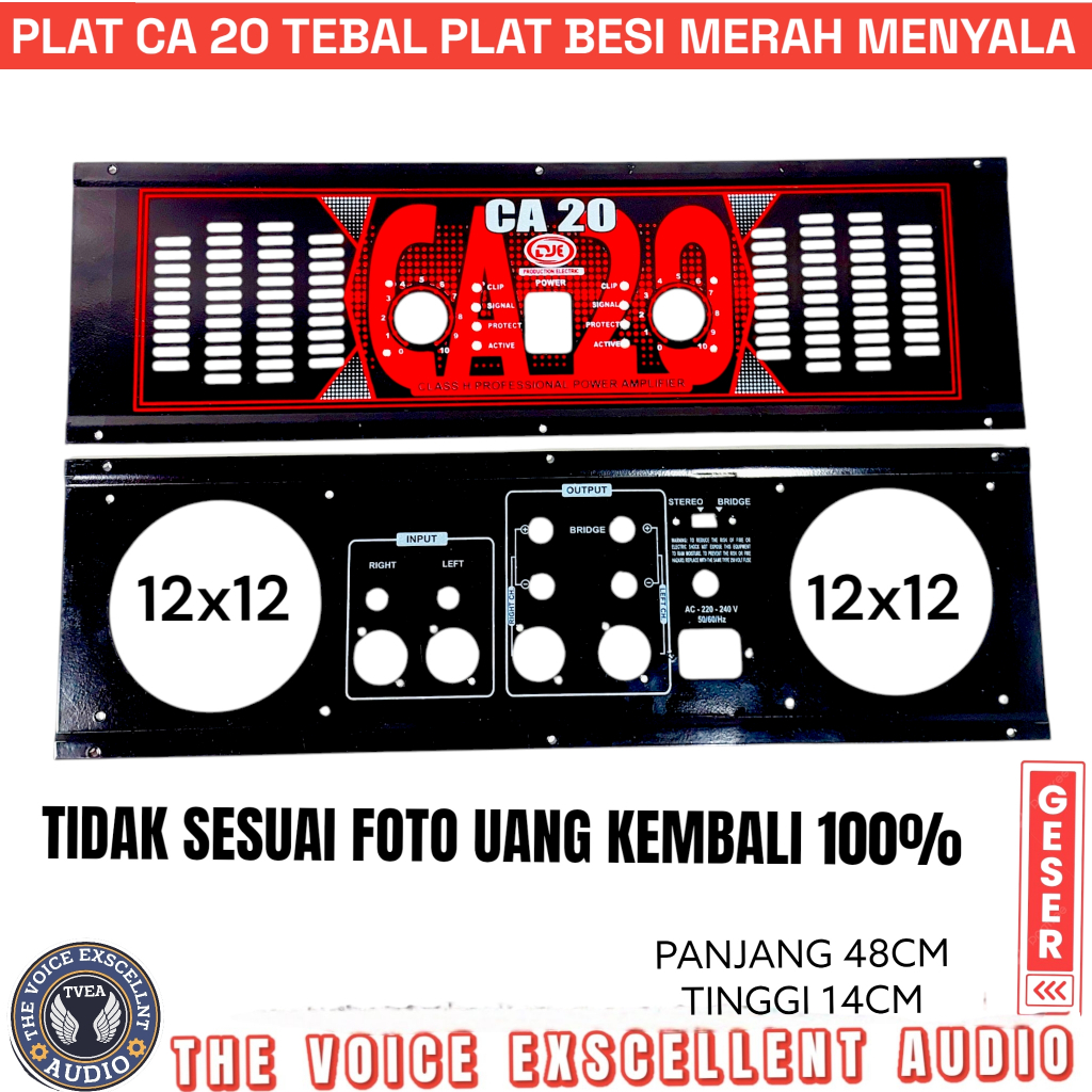 Panel Ca 20 Panel Power Amplifier Tebal Merah