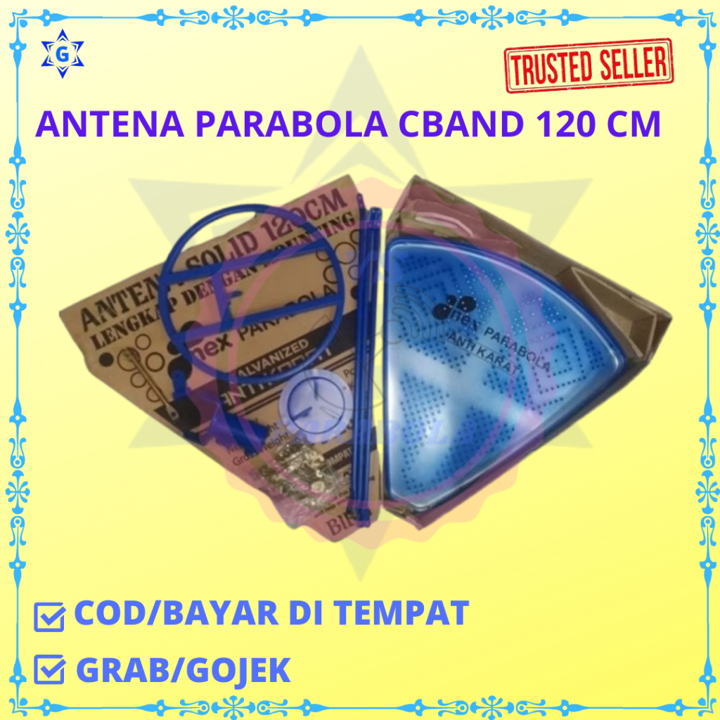 ANTENA DISH CBAND NEX PARABOLA 4 FEET LUBANG DIAMETER 120 CM TAHAN CUACA
