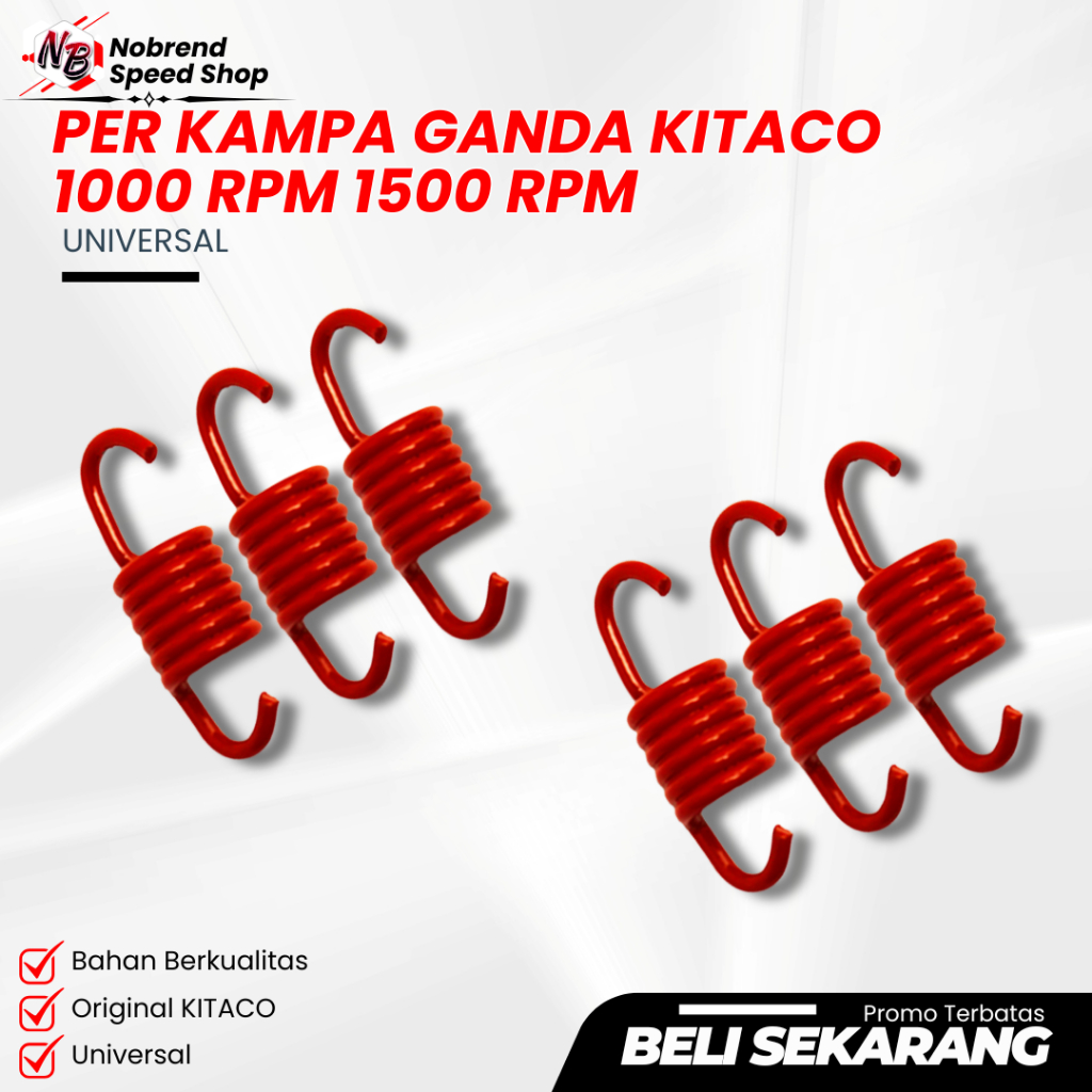 PER KAMPAS KOPLING KITACO 1000 RPM 1500 RPM PER KAMPAS GANDA RACING KITACO PER SENTRI PER KAMPAS