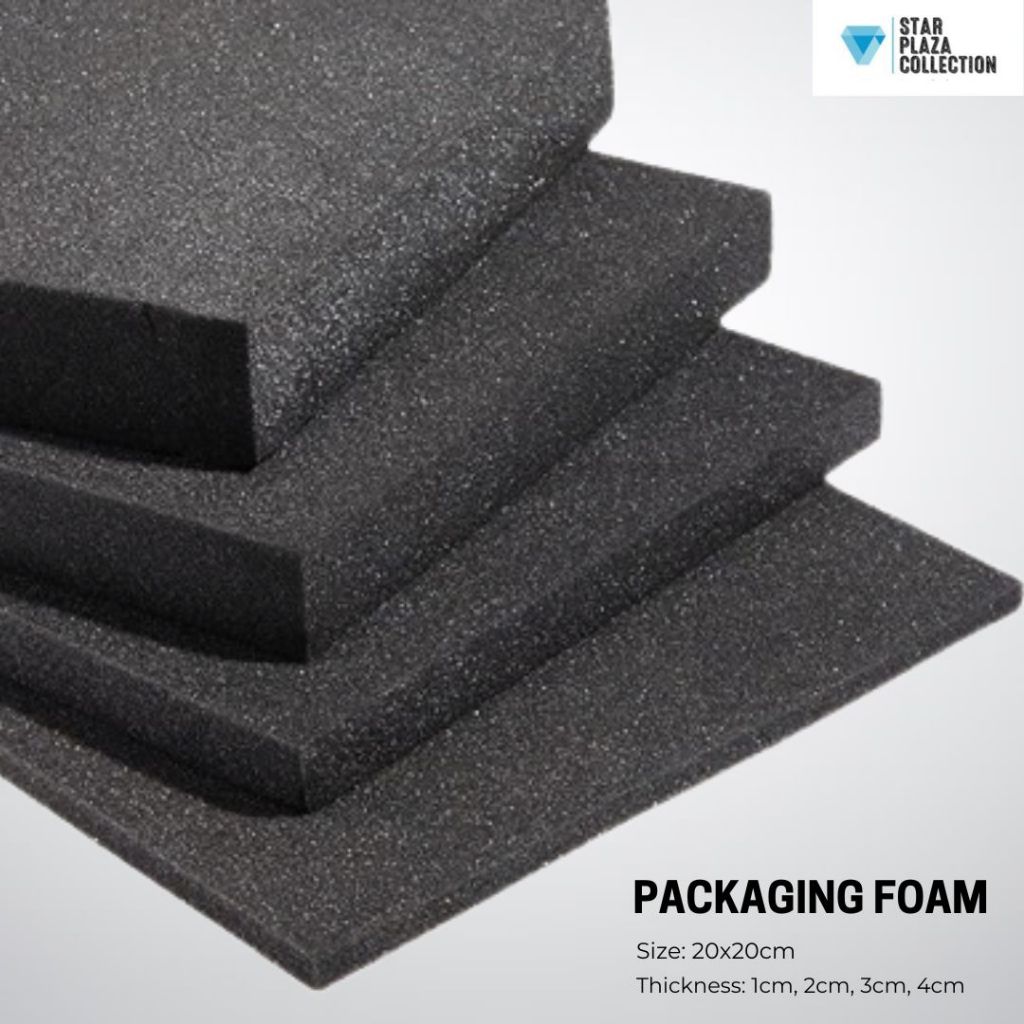 Promo Busa Royal Foam Hitam Super Lembaran / Busa Packing Paking Hitam High Density Packaging Foam