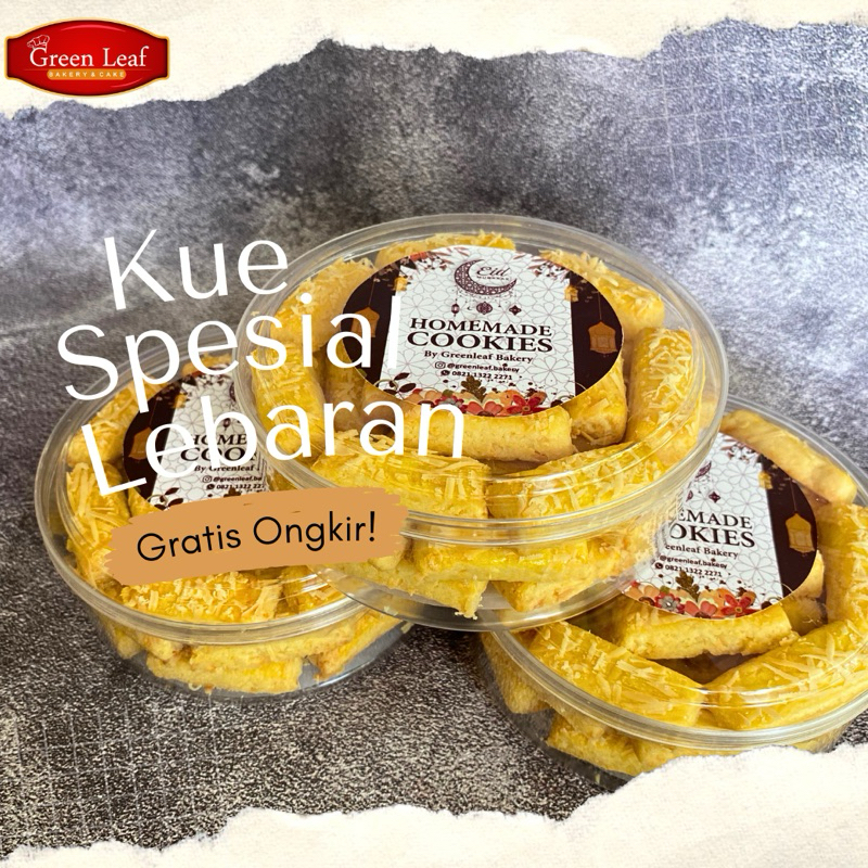 

Kue Kering Kastengel Keju Edam Isi 250 gram (1/4 Kg Per Toples ) Paket Murah Homemade