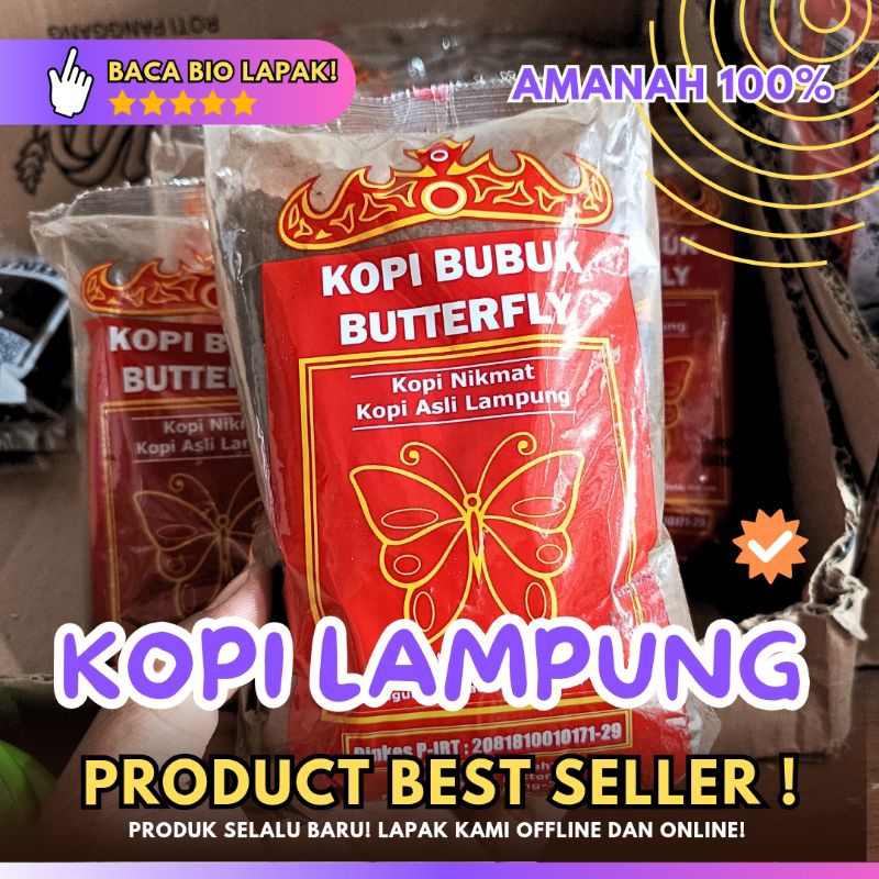 

KOPI BUBUK BUTTERFLY KOPI ASLI LAMPUNG | AMANAH 100% | JOMBANG