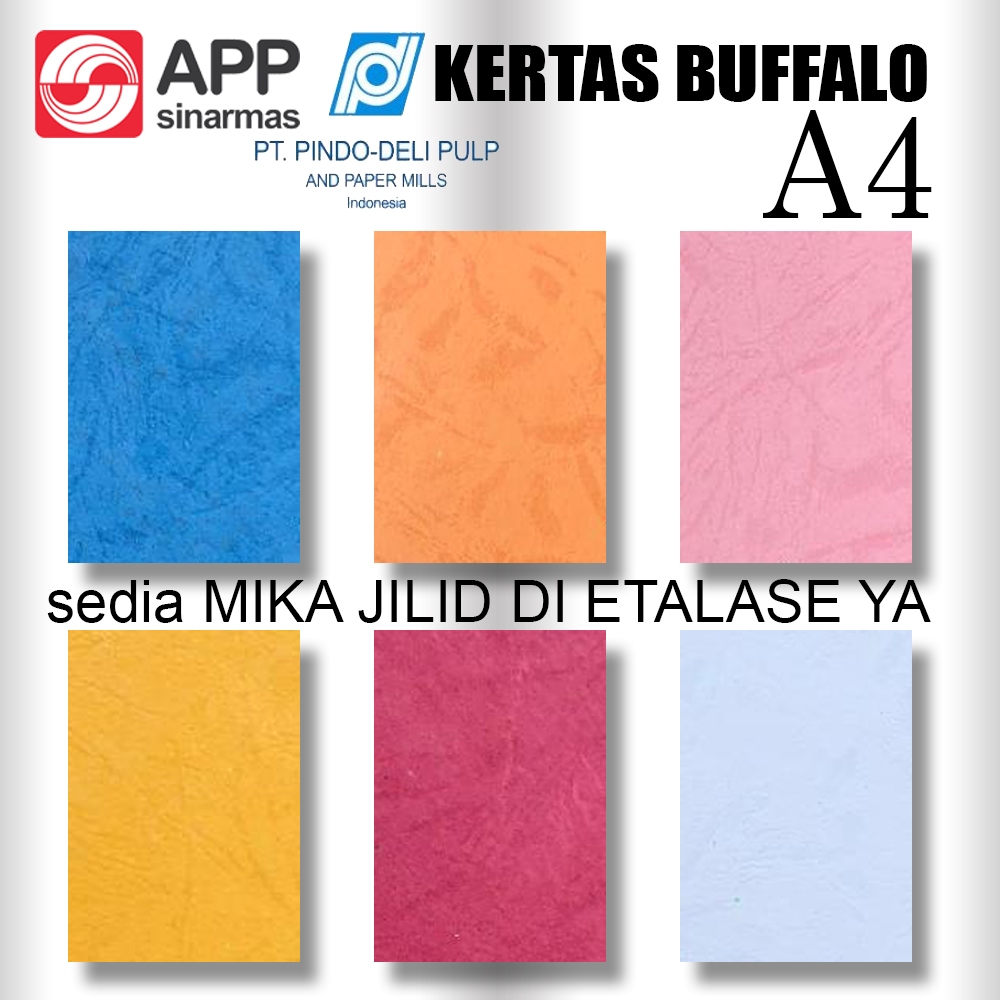 

KERTAS BUFFALO A4 210mm x 297mm KERTAS BUFFALO JILID SAMPUL PINDO DELI