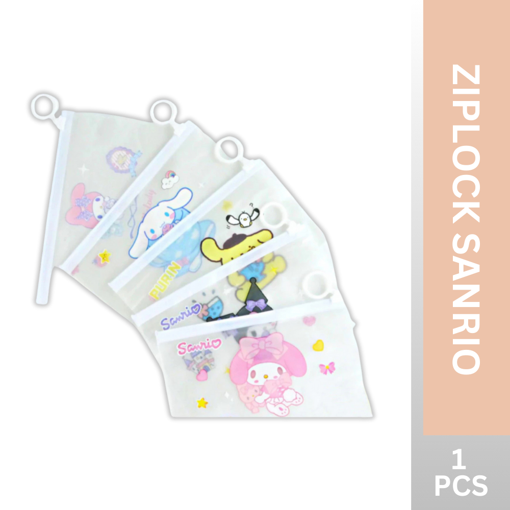 

Pouch Mika Sanrio Ziplock Tempat Pensil Transparant Serbaguna Menyimpan Alat Tulis Lebih Rapih ACC20