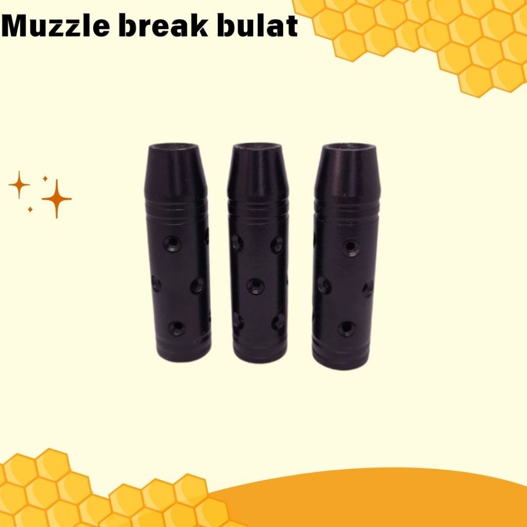 Bulat Muzzle Break // hitam bulat