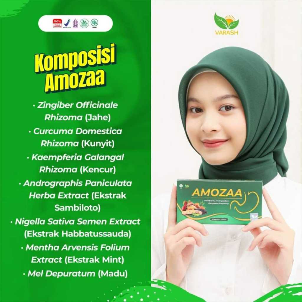 

Amozaa hadir dengan formula herbal premium untuk meringankan masalah lambung