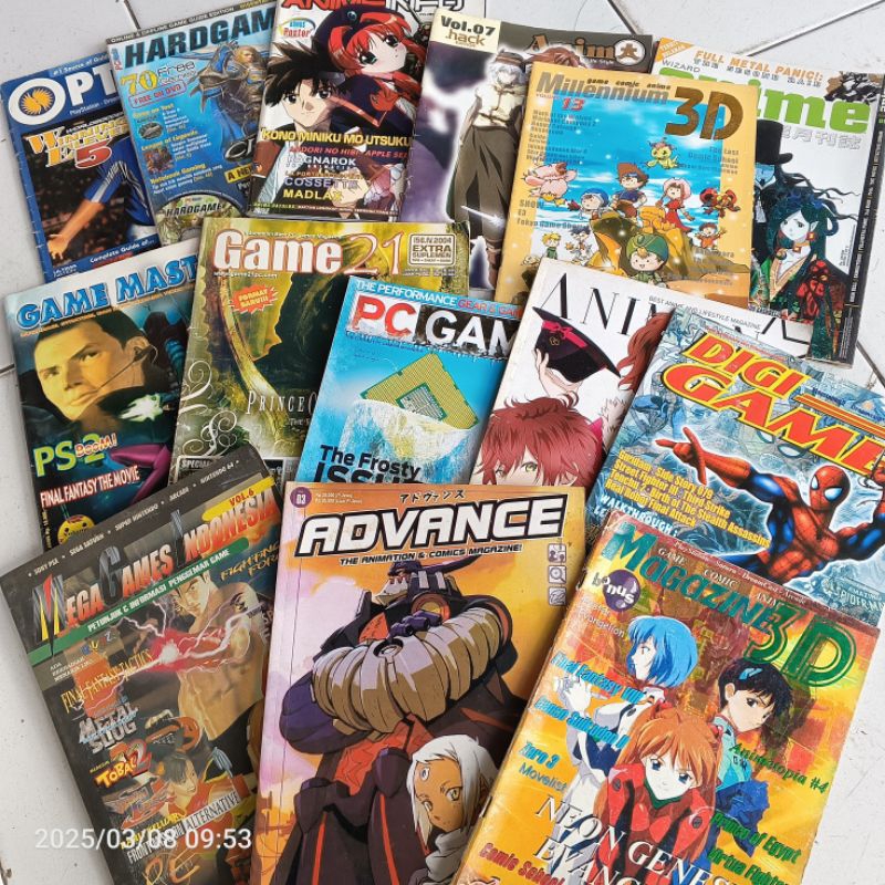 majalah game animasi anime anima animonstar toy maz gamemaster 21 pcgame ultima