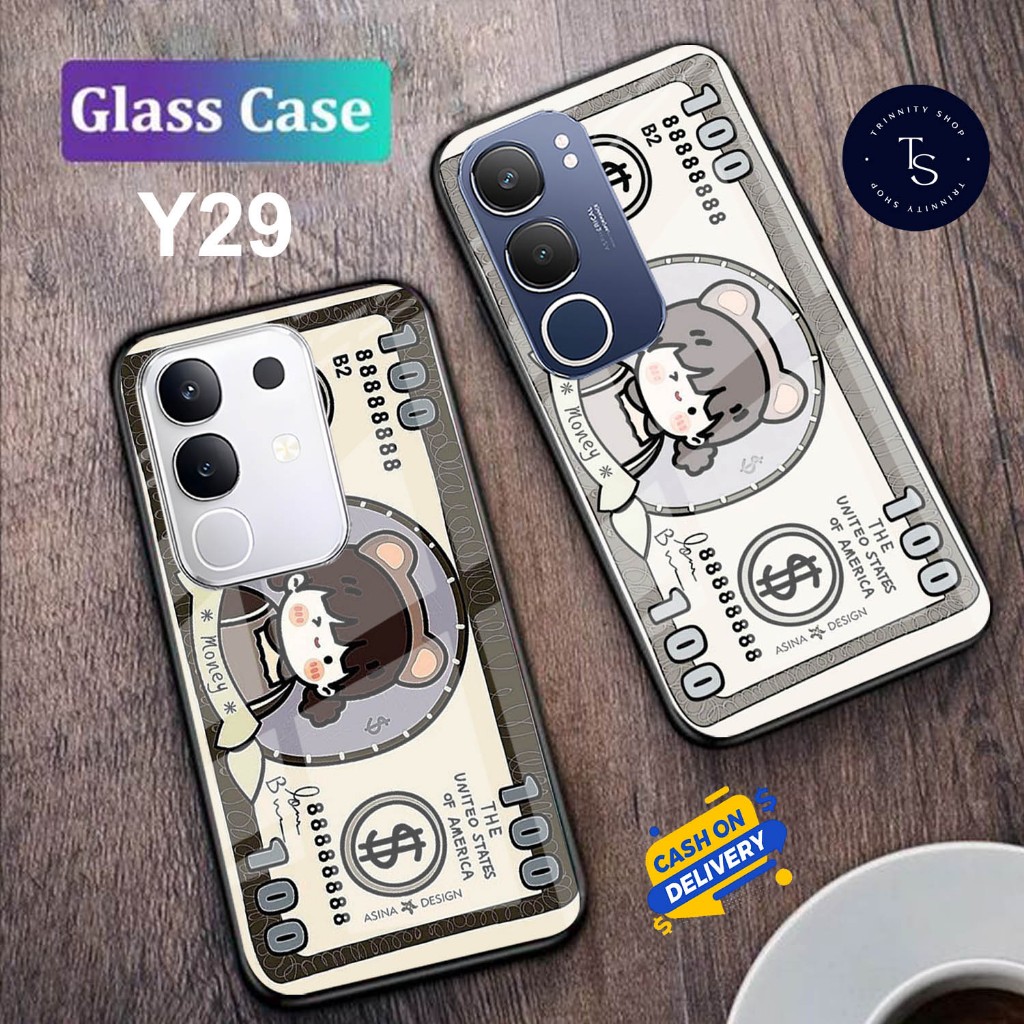 Softcase Kaca For VIVO Y29 (4G) & VIVO Y29 (5G) - Case Handphone For VIVO Y29 (4G) & VIVO Y29 (5G) [