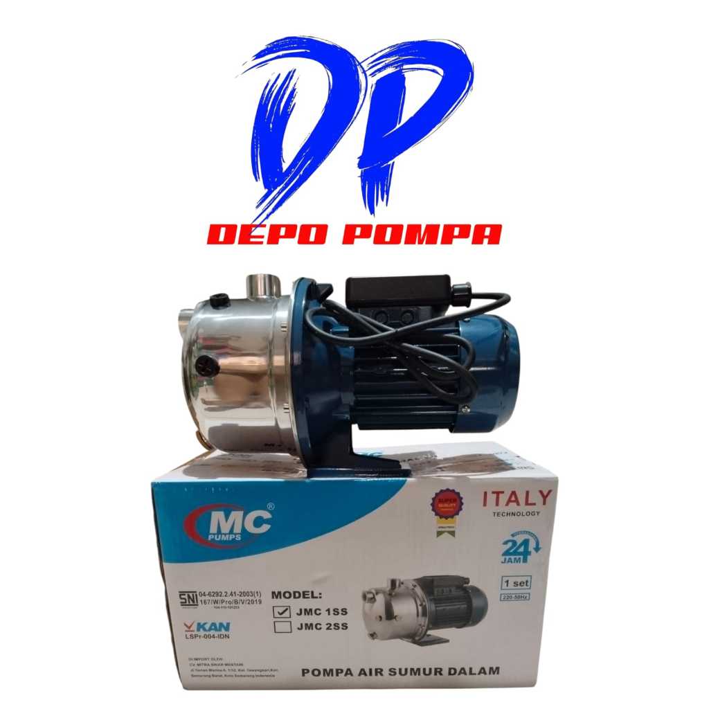 Pompa Air Nasional MC JMC 1SS/Semi Jet Stainlis MC PUMP JMC 1SS
