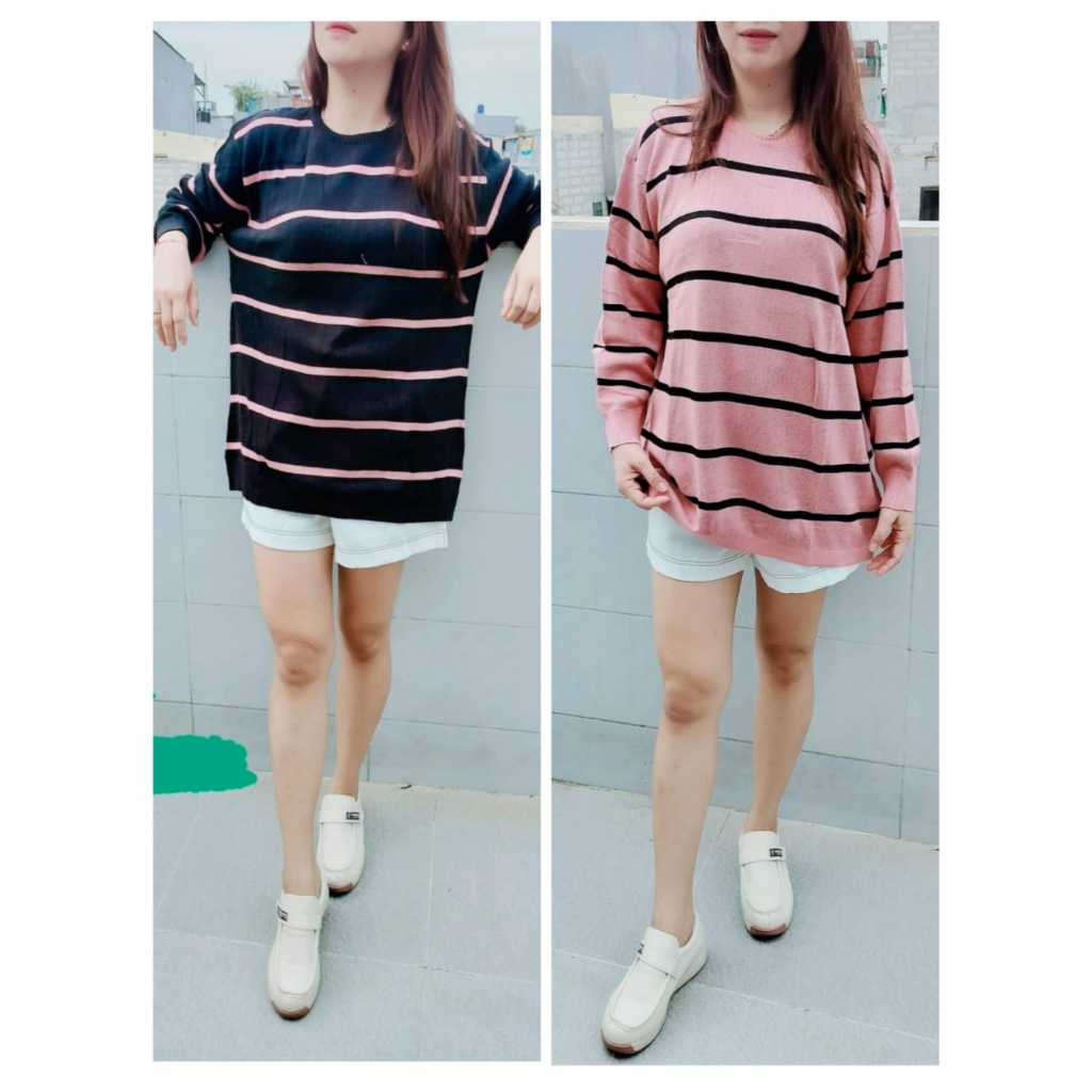 atasan big size rajutan wanita jumbo