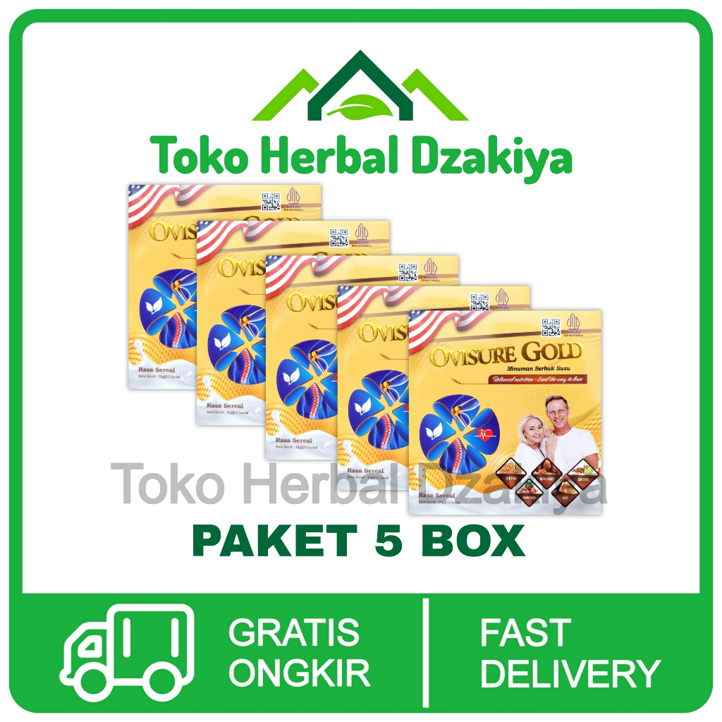 

5 Box Ovisure Gold Susu Efektif Atasi Nyeri Sendi Dan Untuk Kesehatan Tulang Original Asli