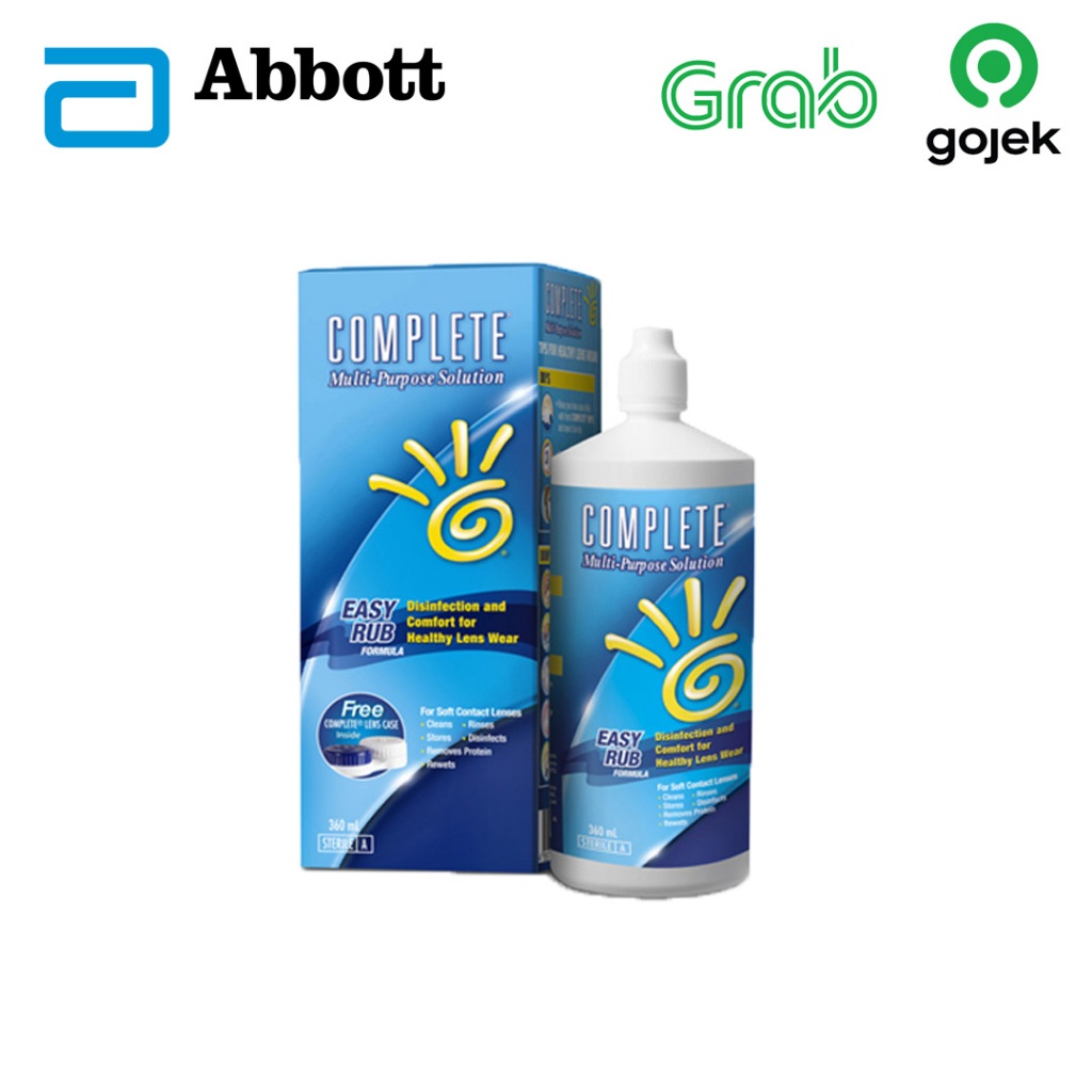 Lensza | Cairan Soflens Complete Easy Rub 360ml | Pembersih Soflen Complete Easy-Rub 360ml by Abbot