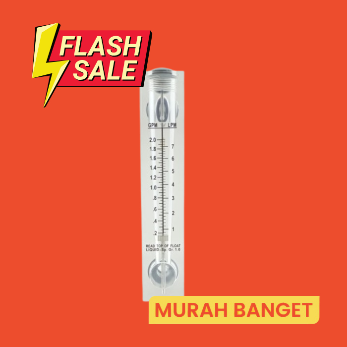 Flowmeter Rotameter air 2 gpm