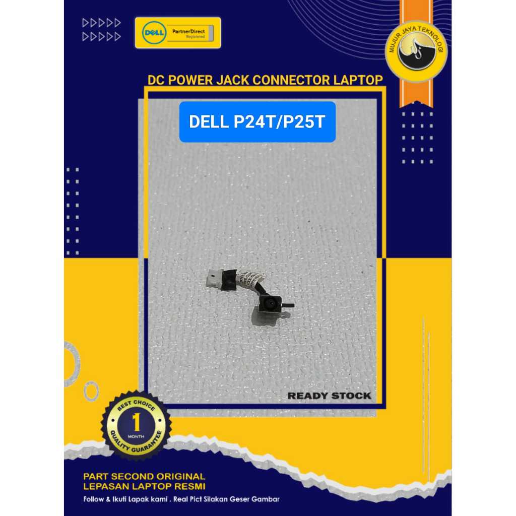 DC Power Jack Connector Konektor  Laptop  Dell  11 3000 3162 3168 3169 P25T P24T Original Second