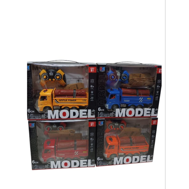 RC DUMP TRUK KONTRUKSI BATRE CHARGE -MAINAN RC MOBIL - crane