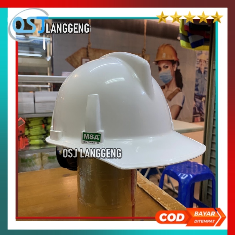 Helm Safety MSA Topgard SNI Warna Putih - Helm Safety MSA Top Gard Lokal SNI