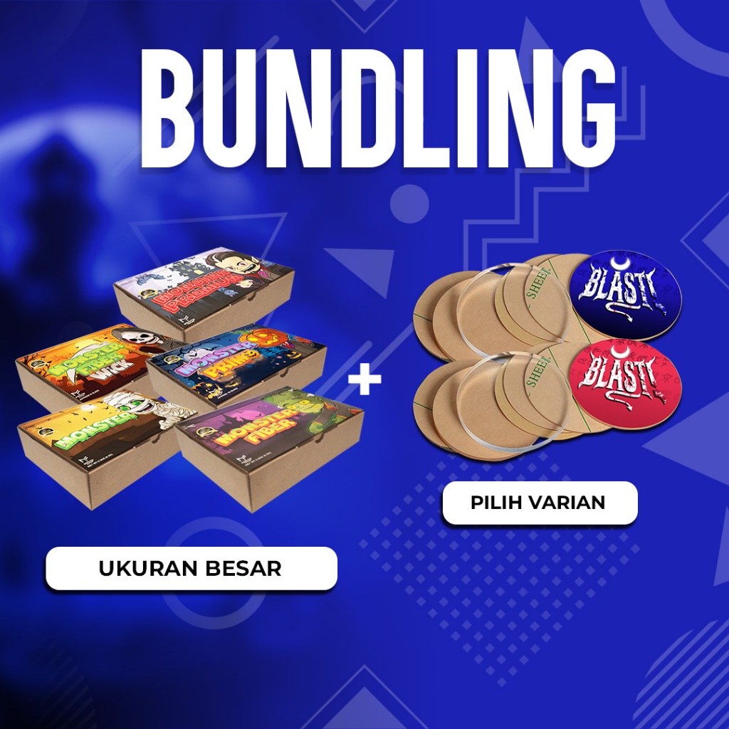 

[ PAKET BUNDLING ] Kardus E-Flute Ukuran Besar + Acrylic Bulat Blast! Fyuse Isi Sepasang - ALL VARIAN
