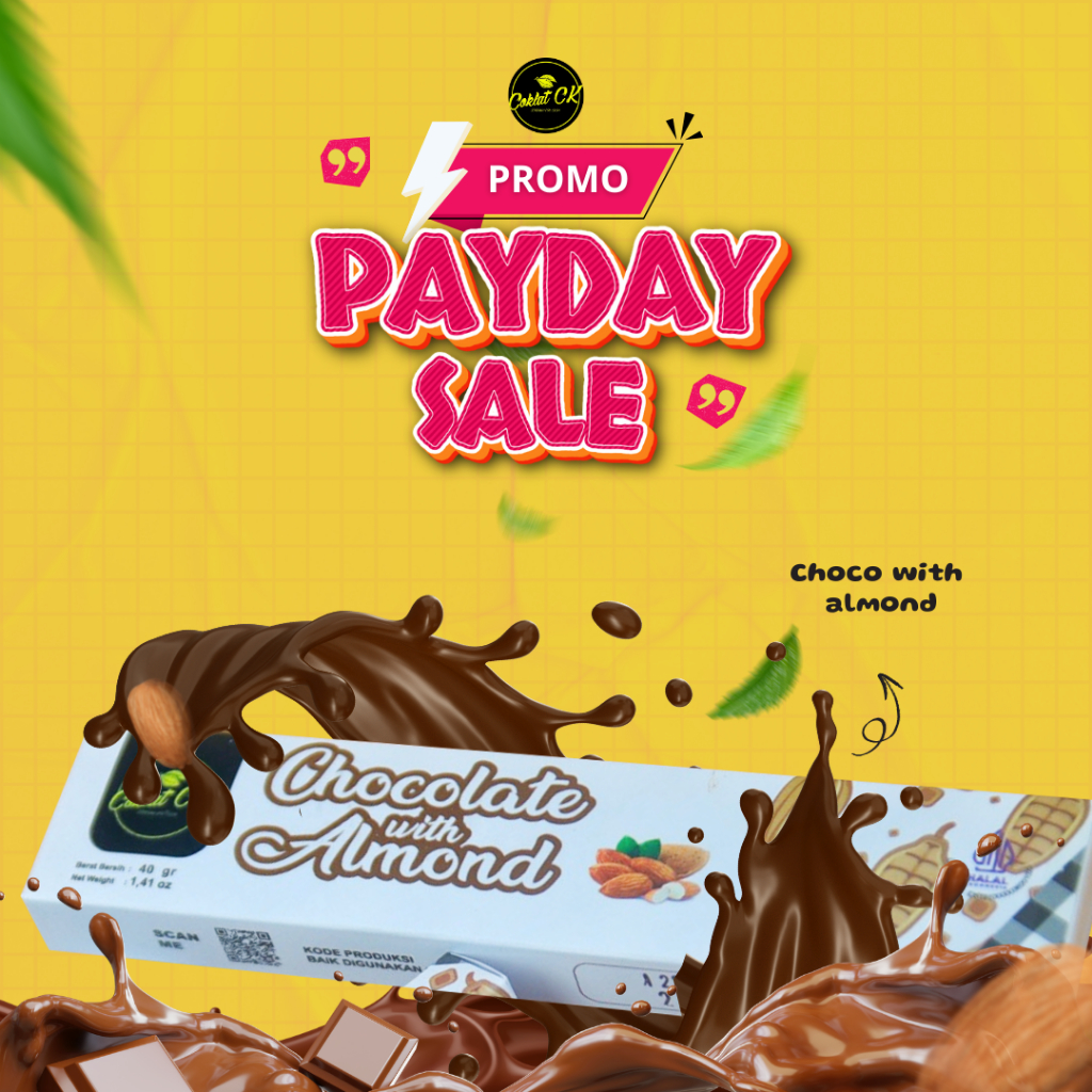 

CoklatCK - Chocolate With Almond Cokelat dengan Isian Almond Asli yang Gurih Manis dan Creamy