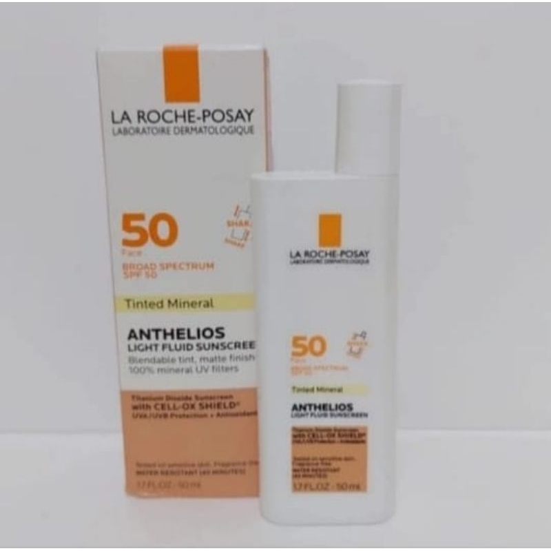 la Roche posay anthelios SPF 50 tinted mineral light fluid sunscreen 50 ml