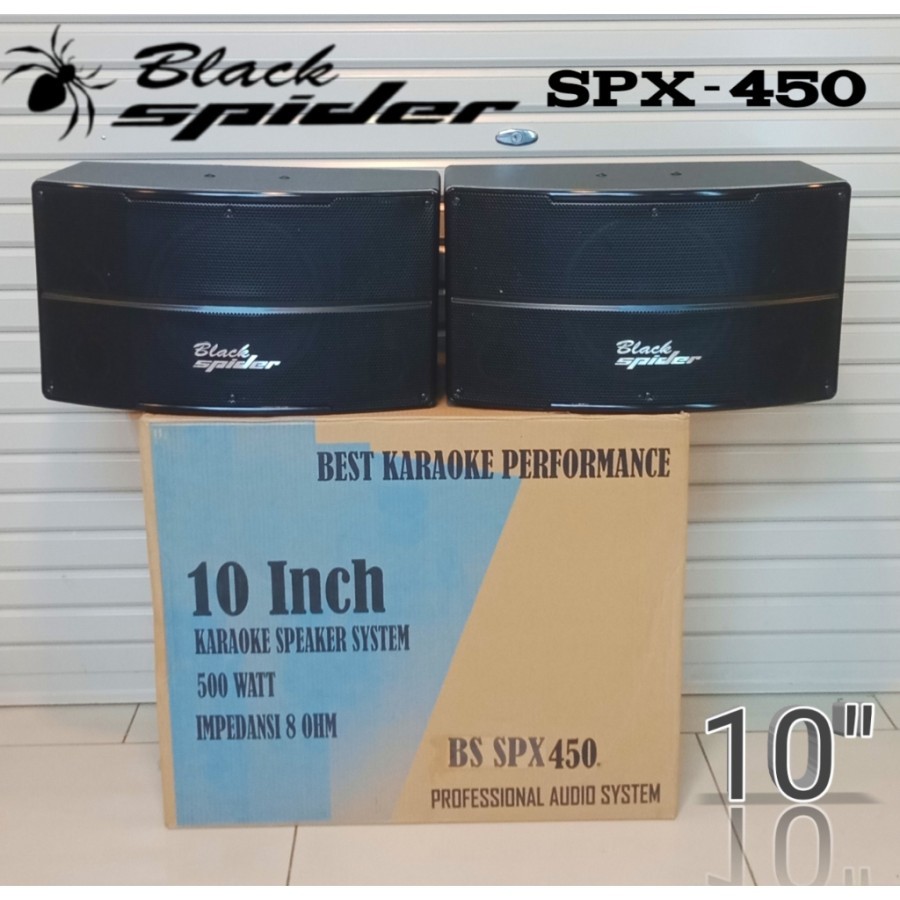 Speaker karaoke pasif 10inch Black Spider BS SPX 450