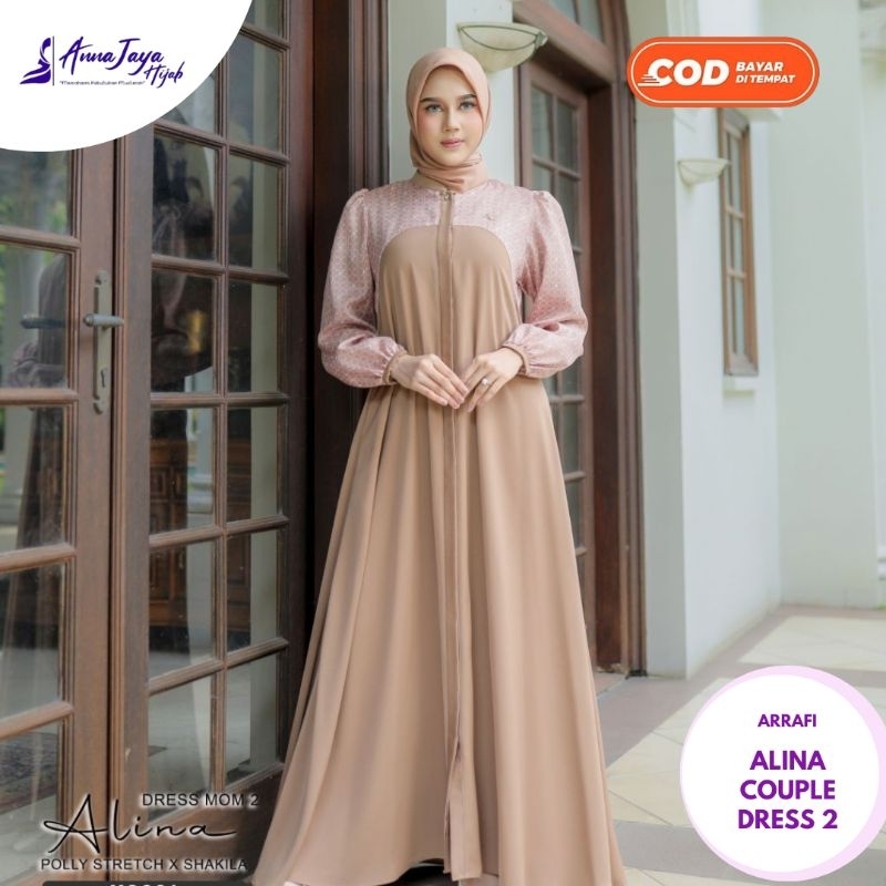 Arrafi Alina Couple Dress 2 Poly Strech × Shakila Size S