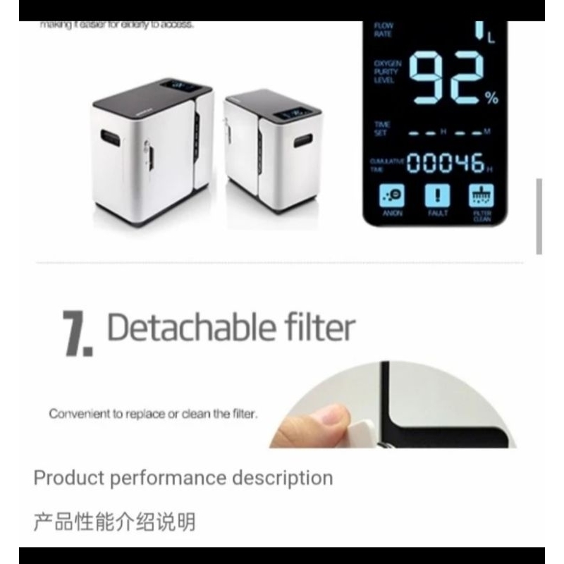 YUWELL 360 OXYGEN CONCENTRATOR PORTABLE