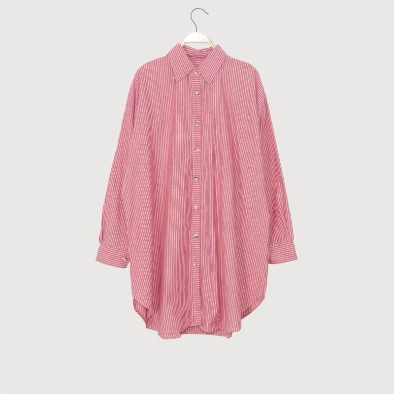 ATASAN TUNIK JUMBO XXXL LD130 kemeja salur outfit wanita