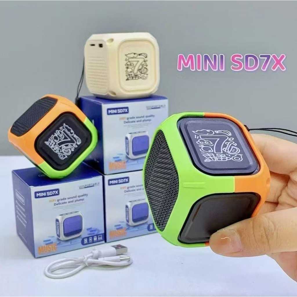 Speaker Mini Bluetooth SD7X Super Bass - Speaker Mini Super Bass