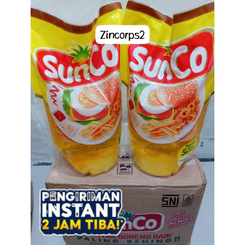 

INSTANT! MINYAK SUNCO 2 LITER 1 KARTON ISI 6 PCS (BISA KOLIAN)
