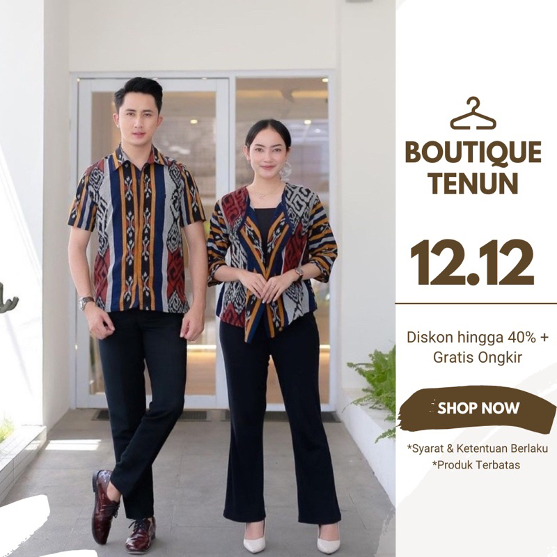 SET COUPLE KEMEJA PRIA & BLAZER VALEN WANITA