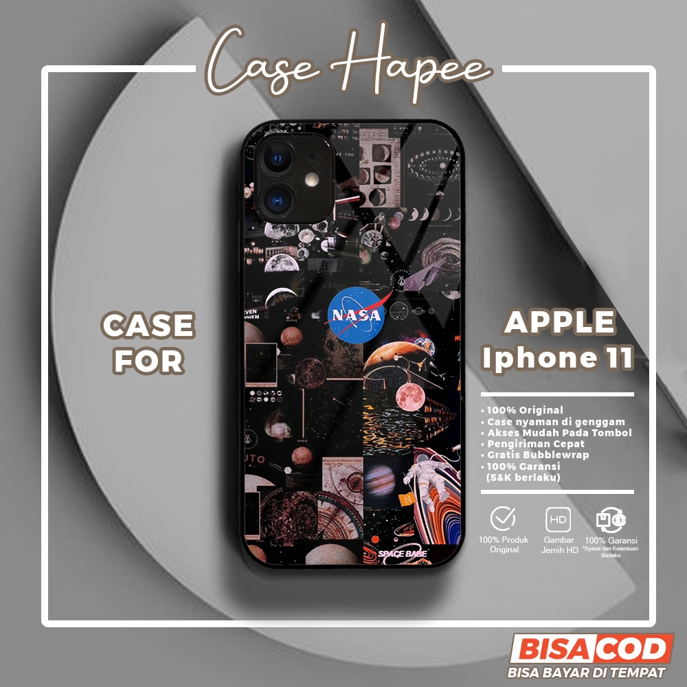 Case Iphone 11 Casing Iphone 11 [NASA] Casehapee Case Glossy Case Aesthetic Custom Case Premium Soft