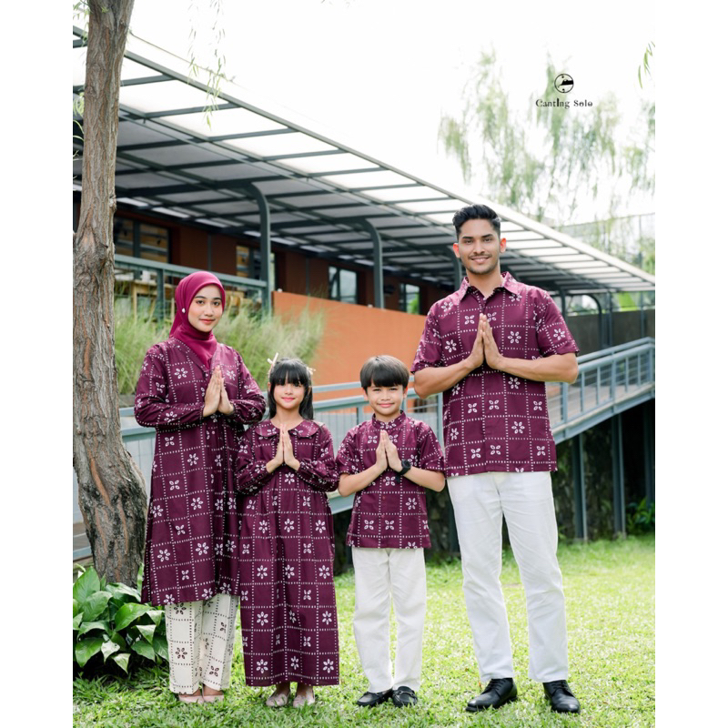 BATIK GIANDRA SET FAMILY RAYA SERIES