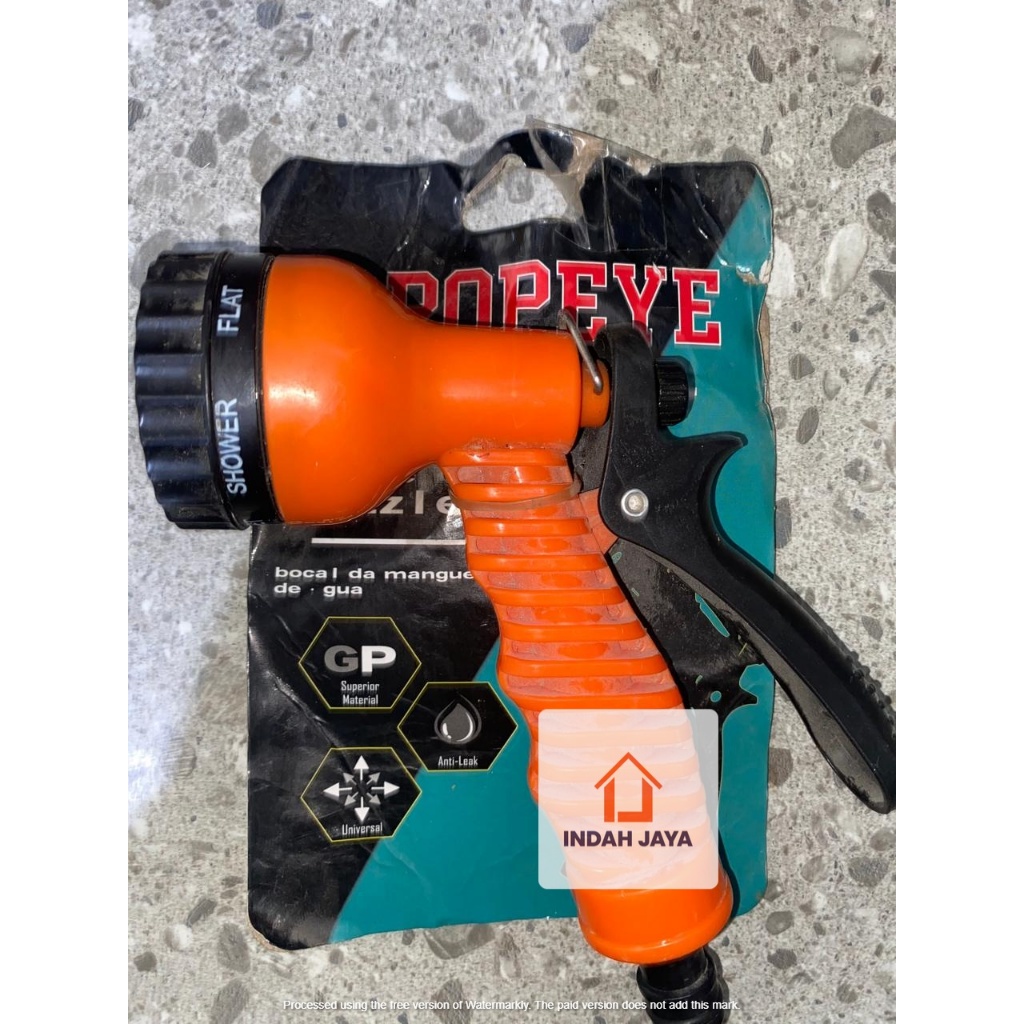SEMPROTAN AIR 7 POSISI POPEYE / Semprotan Air Taman 7 Way Arah - Spray Nozzle Garden Taman Hose