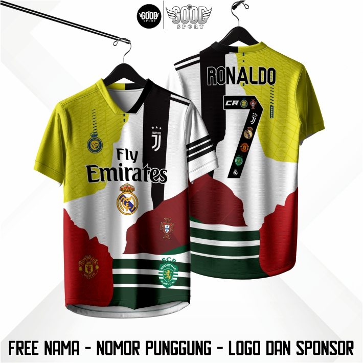 JERSEY FANTASY GOAT RONALDO FULL CLUB KARIER HISTORY