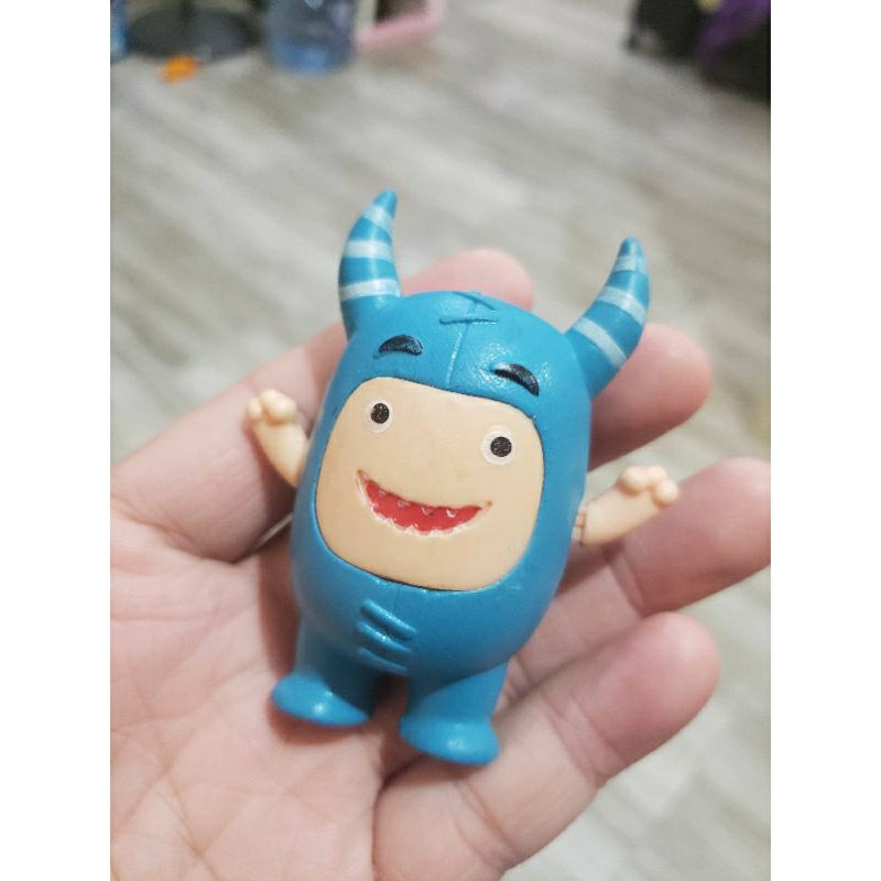 JUALAN MAINAN ACTION FIGURE FIGUR ODDBODS ODBODS ODBOD BIRU BLUE TANDUK RARE LANGKA POGO EMOJI LUCU 