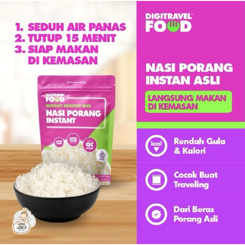 

DIGI TRAVEL NASI BERAS PORANG | NASI INSTANT 40gr