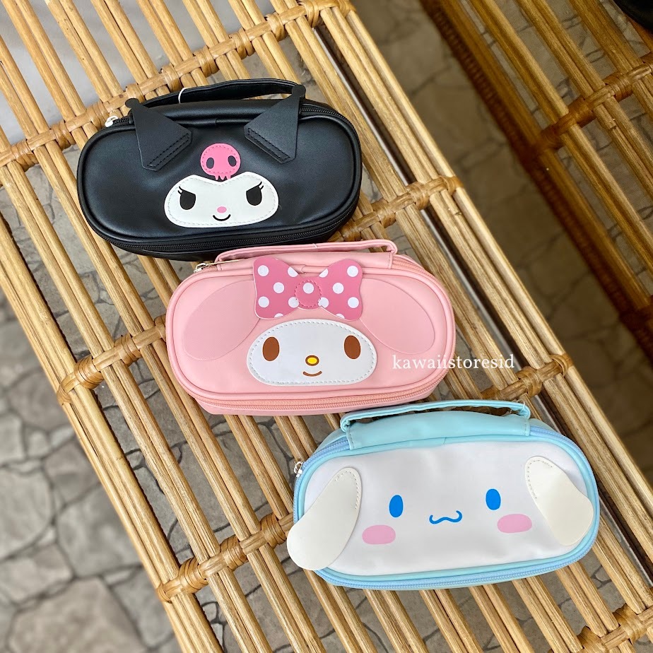 

Tempat Pensil Tenteng Pencil Case Karakter Kartun Sanrio Cinnamoroll Kuromi My Melody Lucu Unik Kado Gift Hadiah
