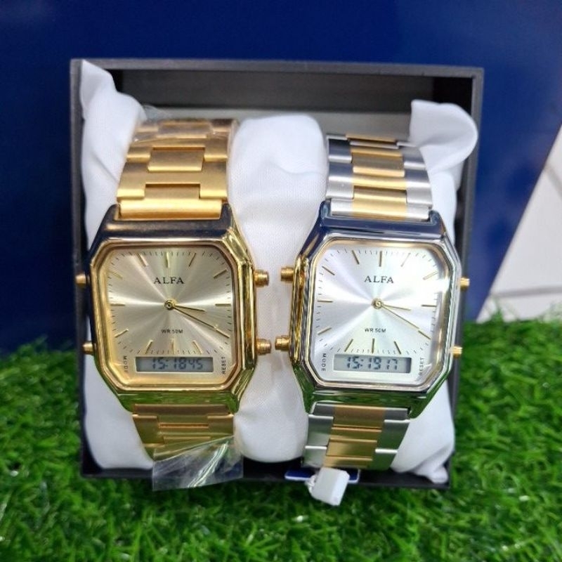 Jam Tangan Rantai Analog Digital ALFA